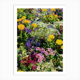 Flowers In The Garden Art Print