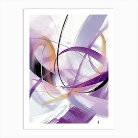 Abstract Purple Canvas Print Art Print