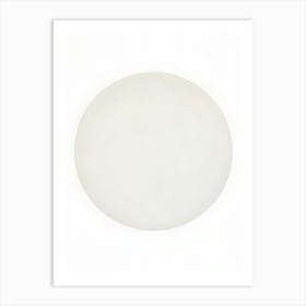 White Round Ceiling Light Art Print