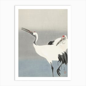 Two Cranes (1900 1930), Ohara Koson Art Print