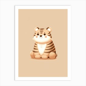 Cute Tiger Kids Art Print Fun Nursery Art Print