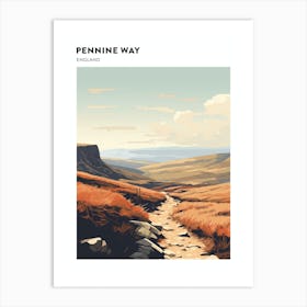 Pennine Way England 3 Hiking Trail Landscape Poster Art Print