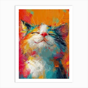 Happy Cat Art Print