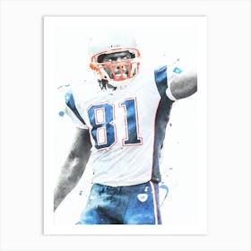 Randy Moss Patriots 1 Art Print