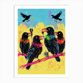 Crows 11 Art Print