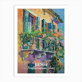 Mediterranean Views Genoa 3 Art Print