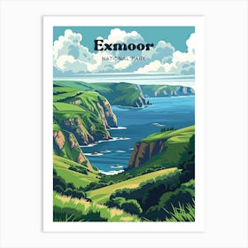 Exmoor National Park Devon Travel Art Poster