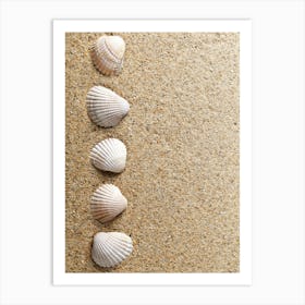 Colored seashells. Seashells. Summer. 20 Art Print