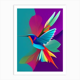 Hummingbird Pop Matisse Bird Art Print