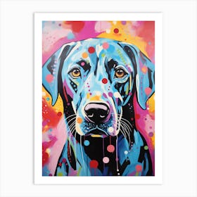 Colourful Pop Art Dog 3 Art Print
