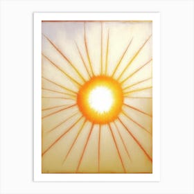 Sunburst (Radiance) Symbol Abstract Painting Art Print