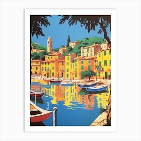 Portofino Italy 2 Travel Poster Vintage Art Print