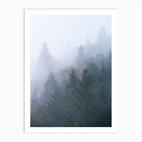 Foggy Forest 1 Art Print
