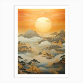 Sunrise Over The Mountains Art Print