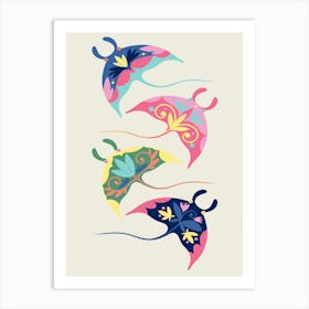 Stingrays Modern Art Print