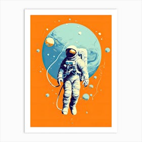 Astral Reflections: Astronaut in Space Art Print