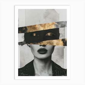 Gold And Black 27 Art Print