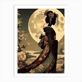 Creativel Geisha Illustration 109 Art Print