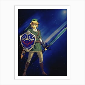 Light Of Heroes ― Legend Of Zelda Twilight Princess Link Figma Art Print