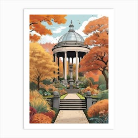 Royal Botanic Garden Edinburgh United Kingdom In Autumn 3 Art Print