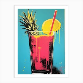 Pineapple Drink 1 Art Print