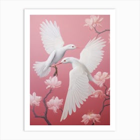 Doves In Flight Art Print