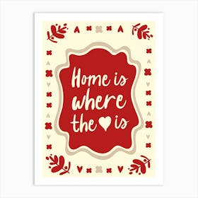 Home Is Where The Heart Is No. 1 Art Print