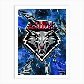 New Mexico Lobos 1 Art Print