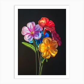 Bright Inflatable Flowers Phlox 2 Art Print