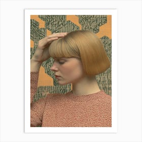 Woman With A Bob Art Print