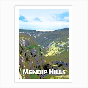 Mendip Hills, AONB, Area of Outstanding Natural Beauty, National Park, Nature, Countryside, Wall Print, Art Print