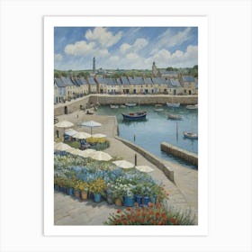 The Quiet Port Harbourside Art Print