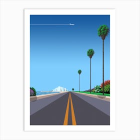 Florida, Miami, USA — City Pop art, retrowave/vaporwave poster, 80s, aesthetic poster Art Print