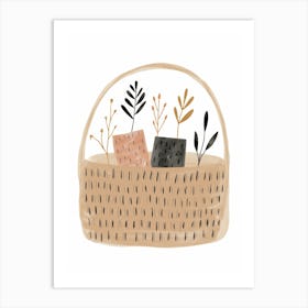 Basket Of Flowers 10 Art Print