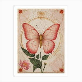 Marble Butterfly no1 Art Print