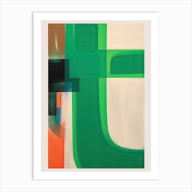 Green Abstract Art Print