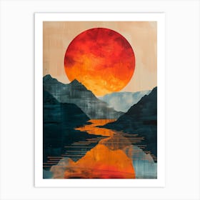 Sunset Reflection Art Print