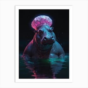 Chef Hippo Art Print