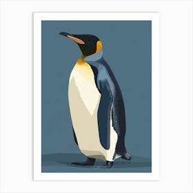 Emperor Penguin Volunteer Point Minimalist Illustration 1 Art Print