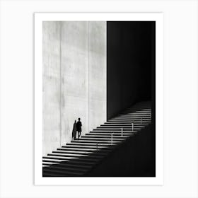 Shadows On The Stairs Art Print