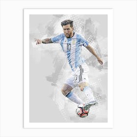 Lionel Messi Argentina 1 Art Print