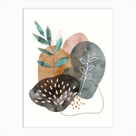 Watercolor bohemian style Art Print