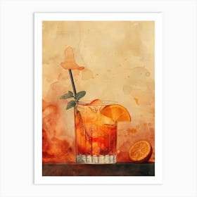 Aperol Spritz Orange 102 Art Print