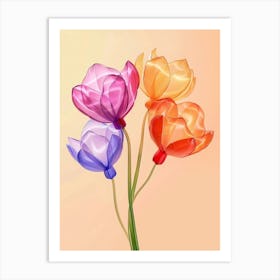 Dreamy Inflatable Flowers Orchid 2 Art Print
