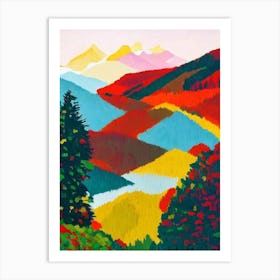 Triglav National Park Slovenia Abstract Colourful Art Print