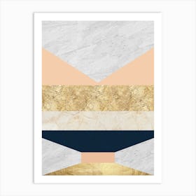 Geometric textures art 6 Art Print