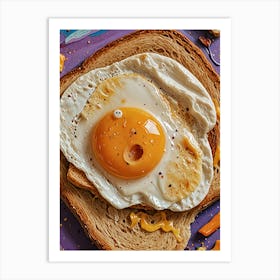 Fried Egg On Toast no2 Art Print