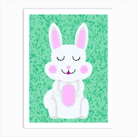 Cute Bunny Nursery Art Print