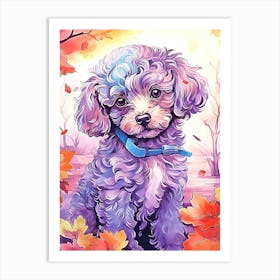 Poodle Painting Art Print