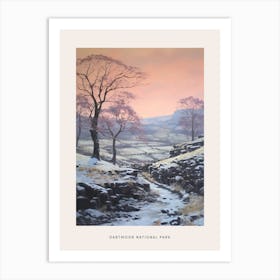 Dreamy Winter National Park Poster  Dartmoor National Park England 3 Art Print